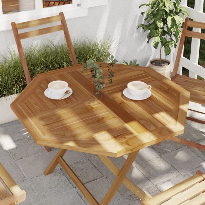 foto del prodotto piano per tavolo 90x90x2,5 cm ottagonale legno massello di teak vidaxl