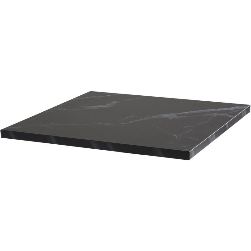 foto del prodotto piano quadrato laminato 60 x 60 cm marmo nero