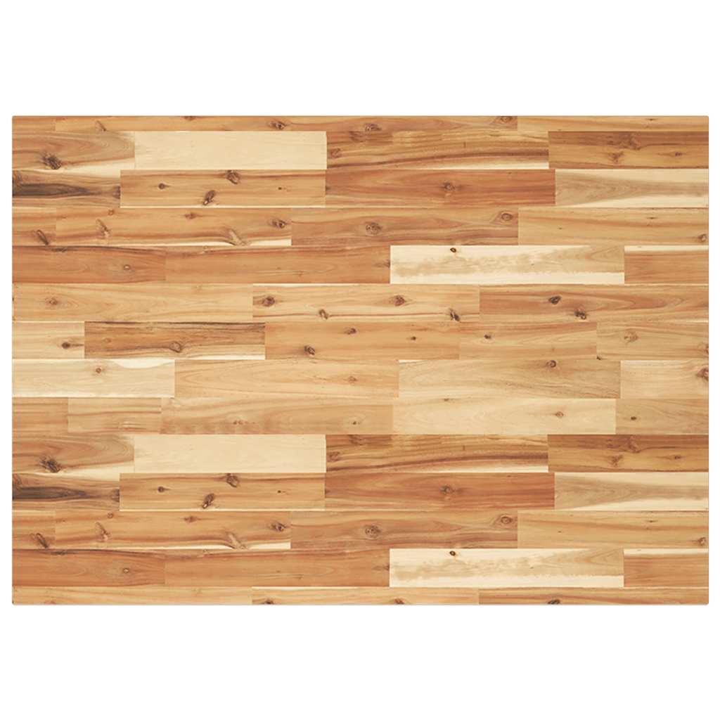 foto del prodotto piano scrivania a olio 80x50x2cm legno massello di acacia