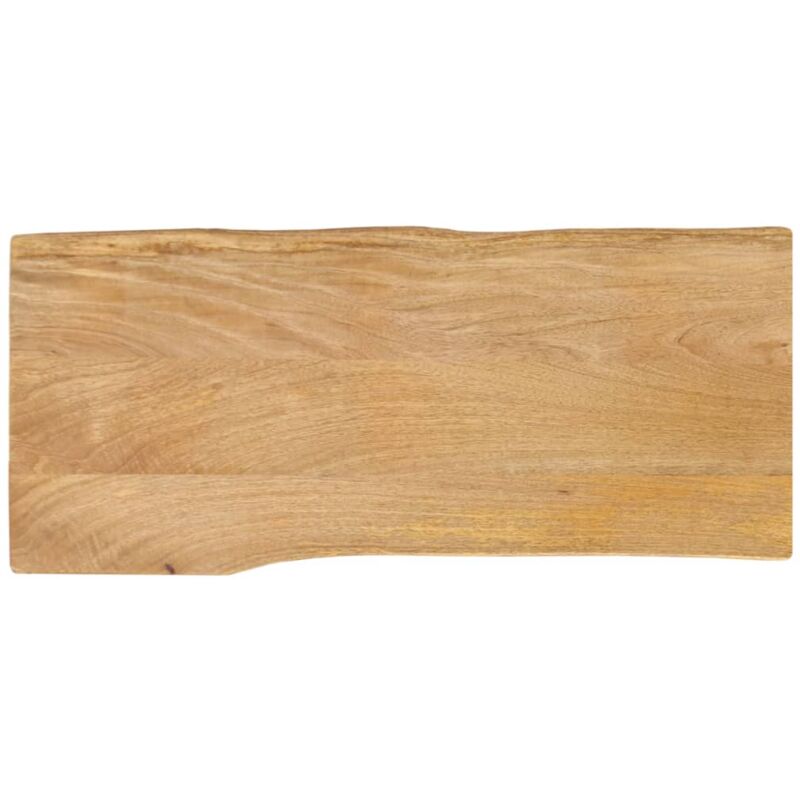 foto del prodotto piano tavolo 100x40x2,5 cm bordi vivi in legno massello mango vidaxl