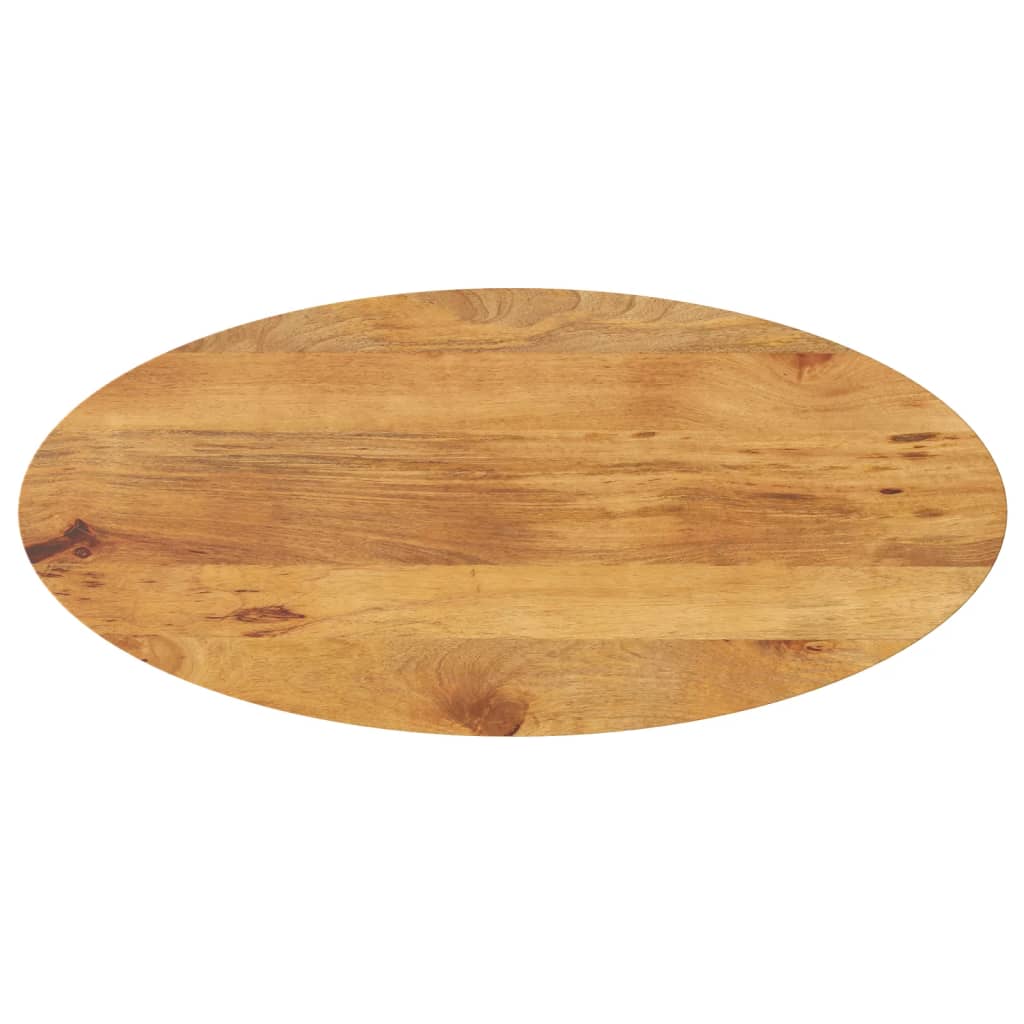 foto del prodotto piano tavolo 100x40x2,5 cm ovale in legno massello di mango