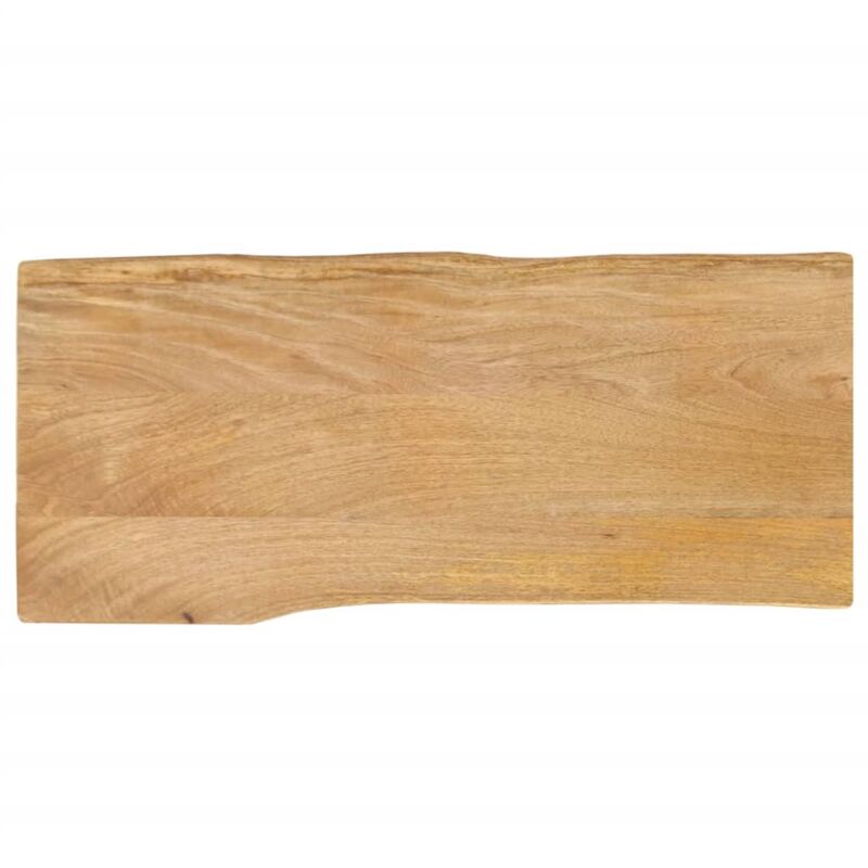 foto del prodotto piano tavolo 100x40x3,8 cm bordi vivi in legno massello mango vidaxl