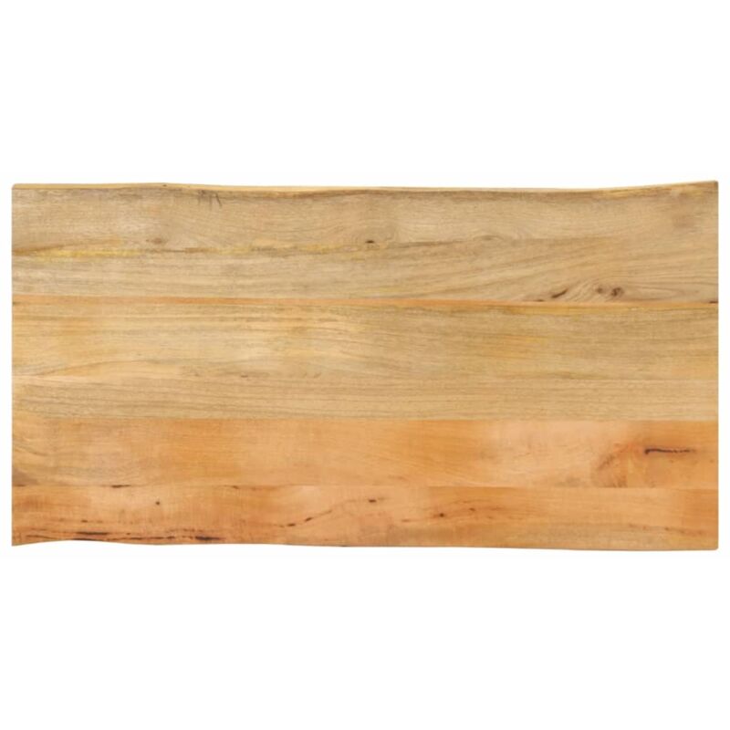 foto del prodotto piano tavolo 100x60x2,5 cm bordi vivi in legno massello mango vidaxl
