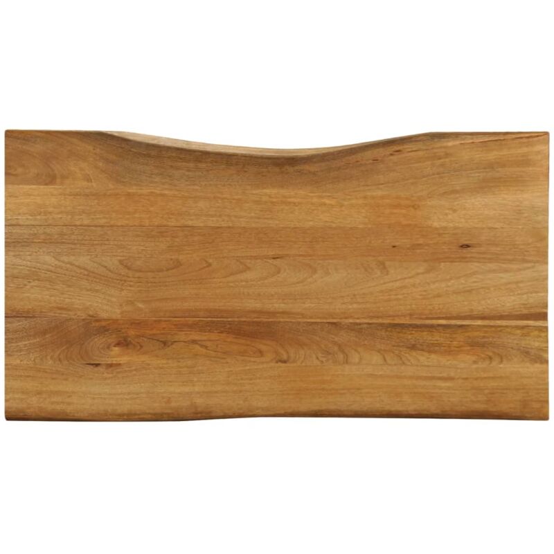 foto del prodotto piano tavolo 100x60x2,5 cm bordi vivi in legno massello mango vidaxl