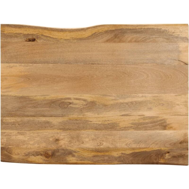 foto del prodotto piano tavolo 100x80x2,5 cm bordi vivi in legno massello mango vidaxl