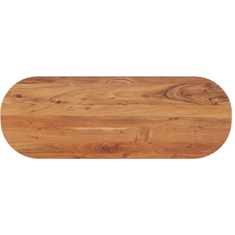 foto del prodotto piano tavolo 110x40x3,8 cm ovale in legno massello di acacia vidaxl