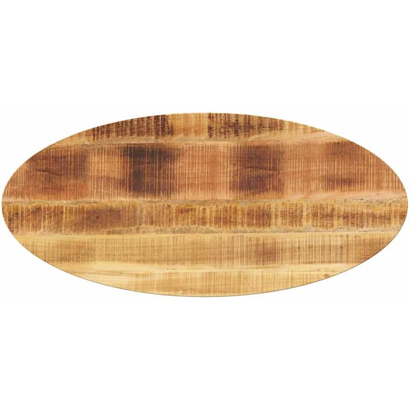 foto del prodotto piano tavolo 110x40x3,8 cm ovale in legno massello di mango vidaxl