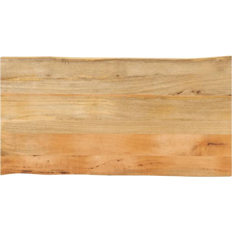 foto del prodotto piano tavolo 110x60x2,5 cm bordi vivi in legno massello mango vidaxl