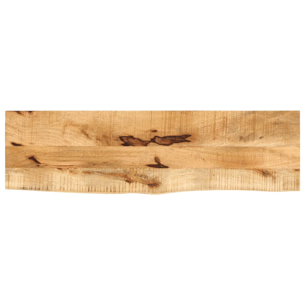 foto del prodotto piano tavolo 120x20x2,5 cm bordi vivi legno di mango grezzo