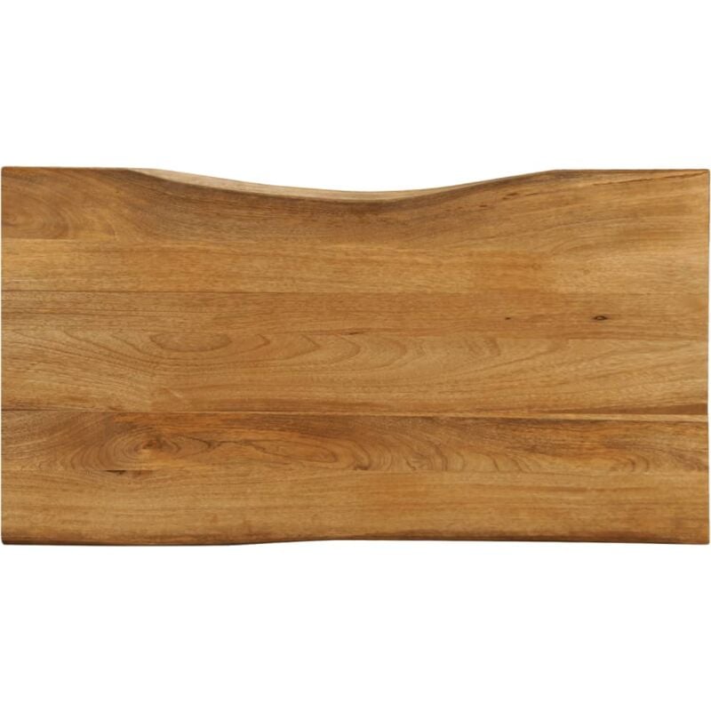 foto del prodotto piano tavolo 120x60x2,5 cm bordi vivi in legno massello mango vidaxl
