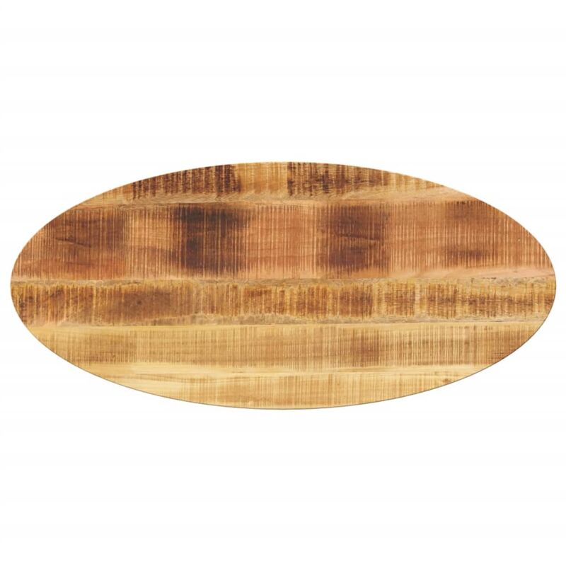 foto del prodotto piano tavolo 140x50x2,5 cm ovale in legno massello di mango vidaxl