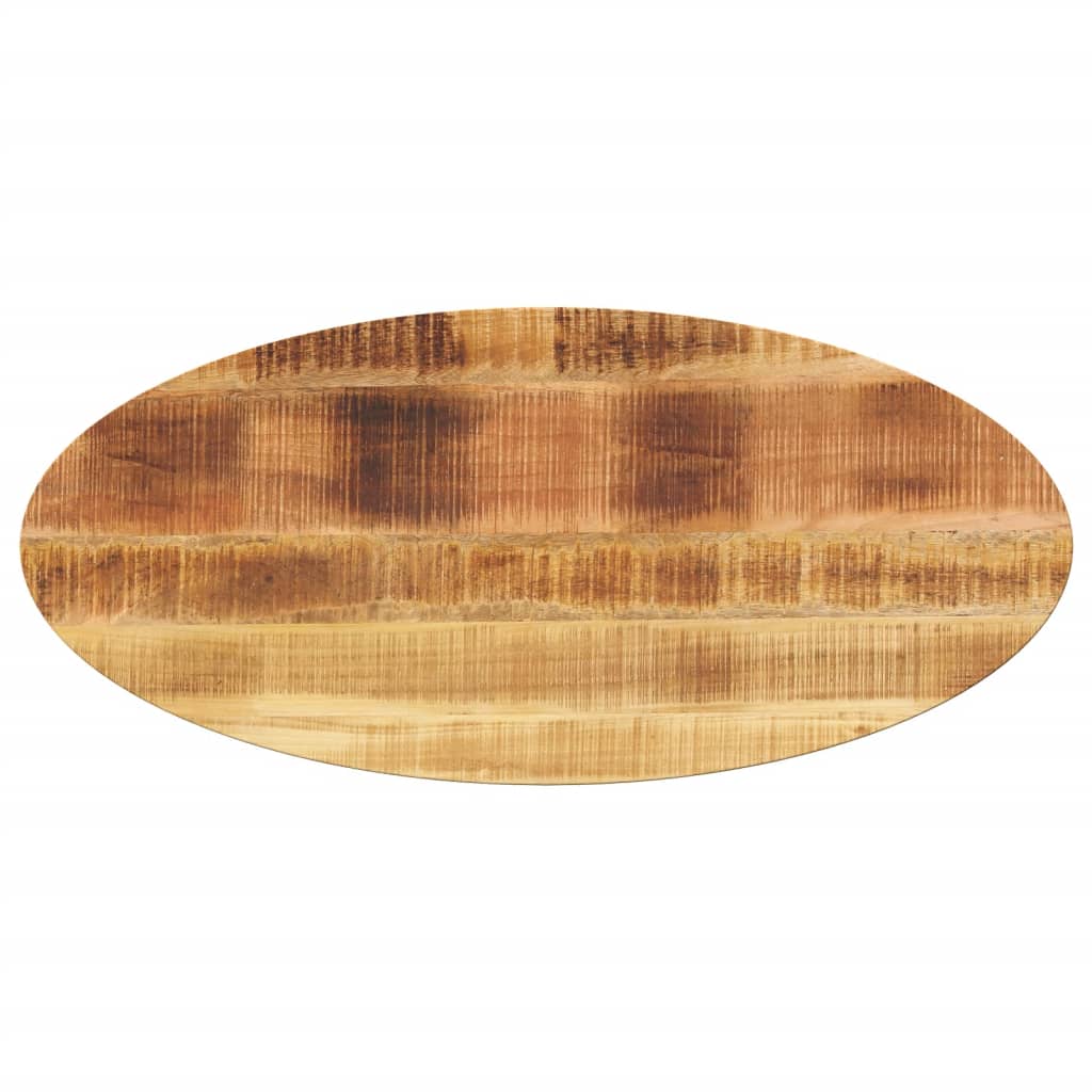 foto del prodotto piano tavolo 140x50x3,8 cm ovale in legno massello di mango