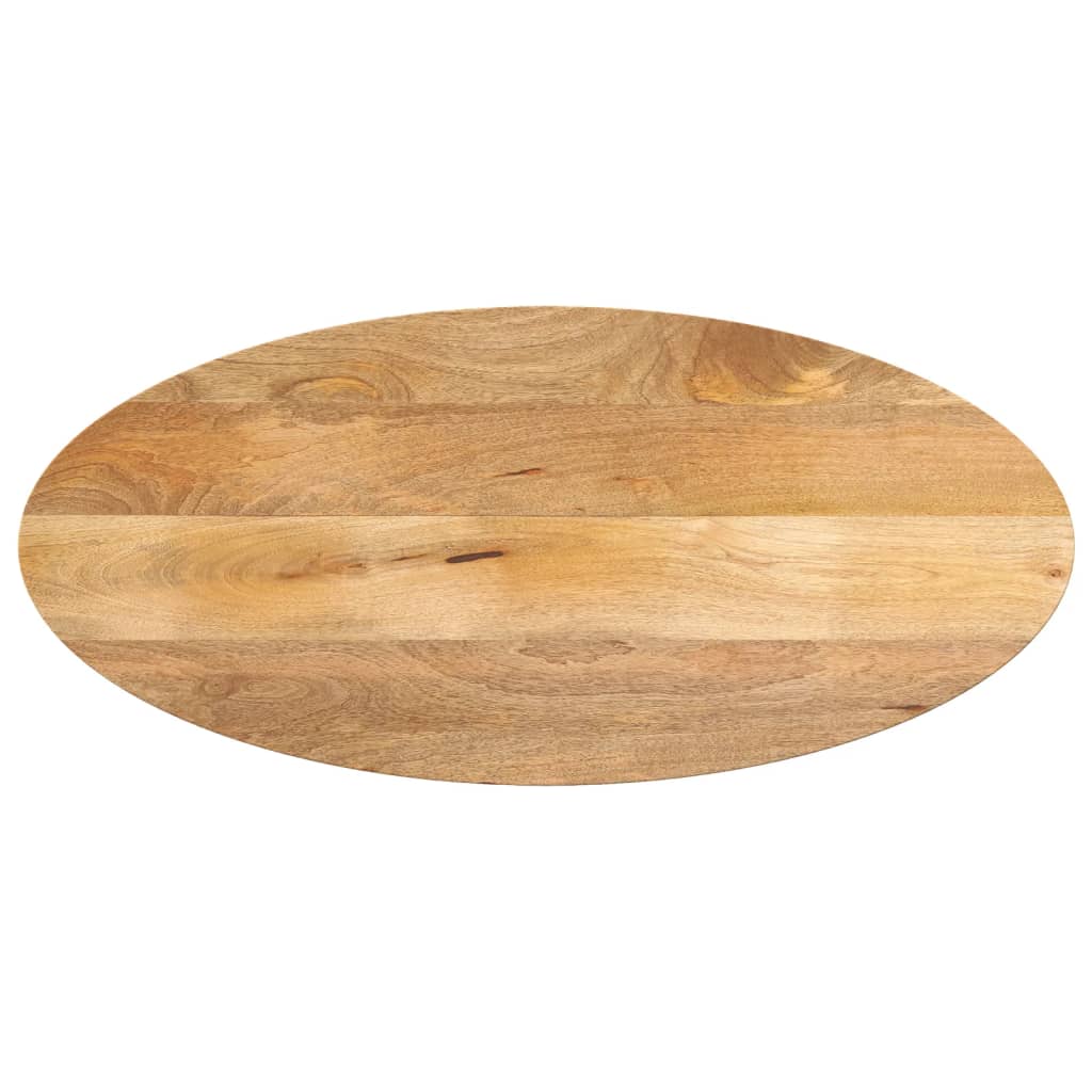 foto del prodotto piano tavolo 140x50x3,8 cm ovale in legno massello di mango