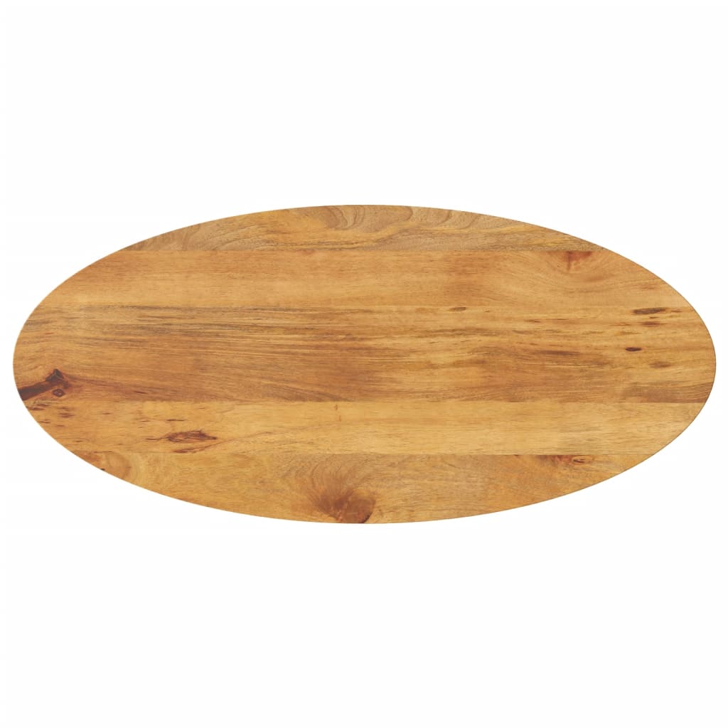 foto del prodotto piano tavolo 140x50x3,8 cm ovale in legno massello di mango