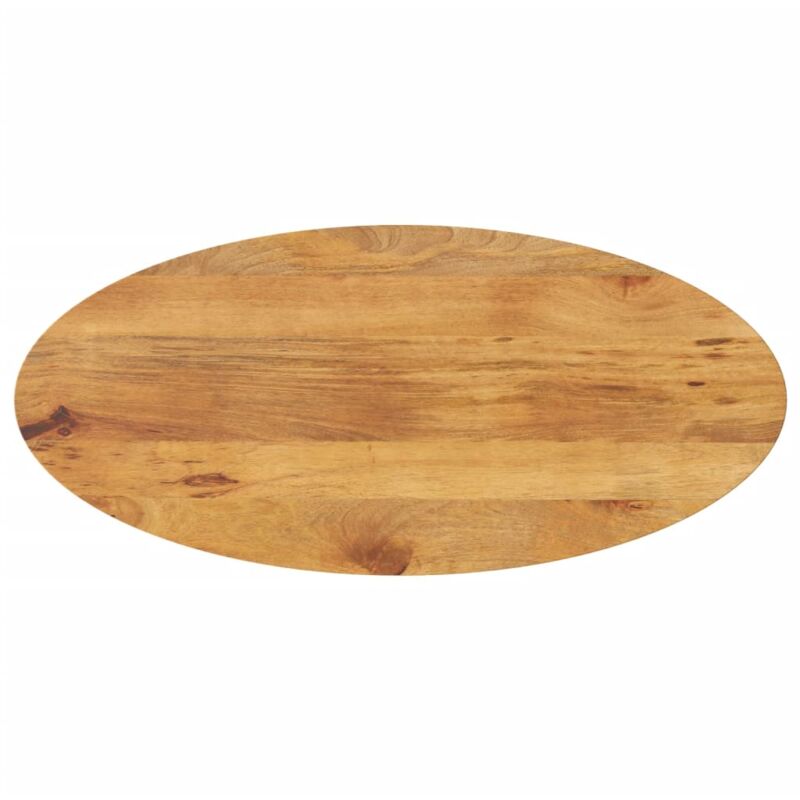 foto del prodotto piano tavolo 140x50x3,8 cm ovale in legno massello di mango vidaxl