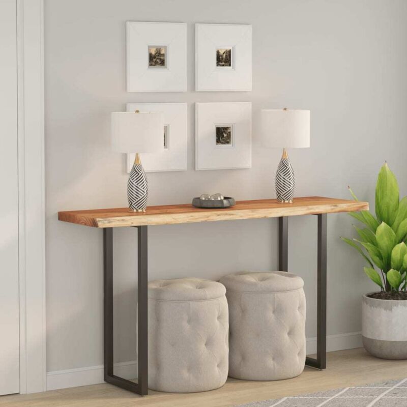 foto del prodotto piano tavolo 180x40x3,8 cm rettangolare legno acacia bordi vivi vidaxl