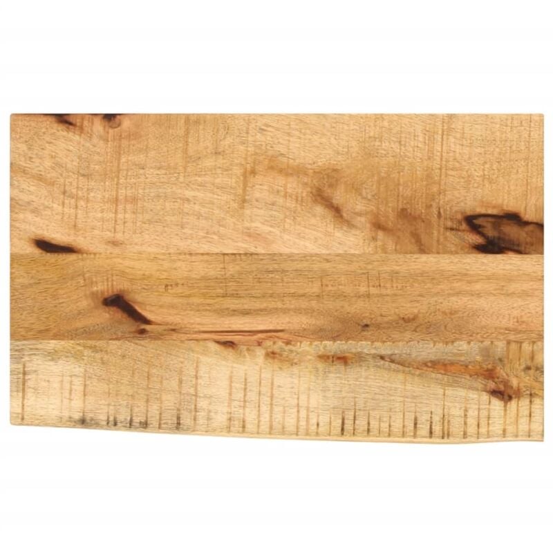 foto del prodotto piano tavolo 60x30x3,8 cm bordi vivi legno di mango grezzo vidaxl