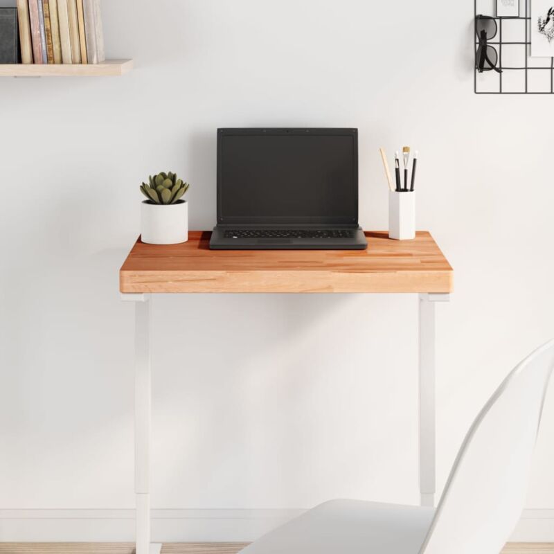 foto del prodotto piano tavolo 60x40x4cm rettangolare legno massello di faggio vidaxl