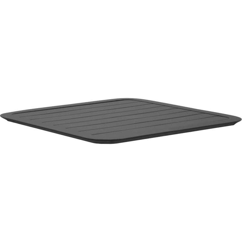 foto del prodotto piano tavolo 60x60 cm in alluminio nero