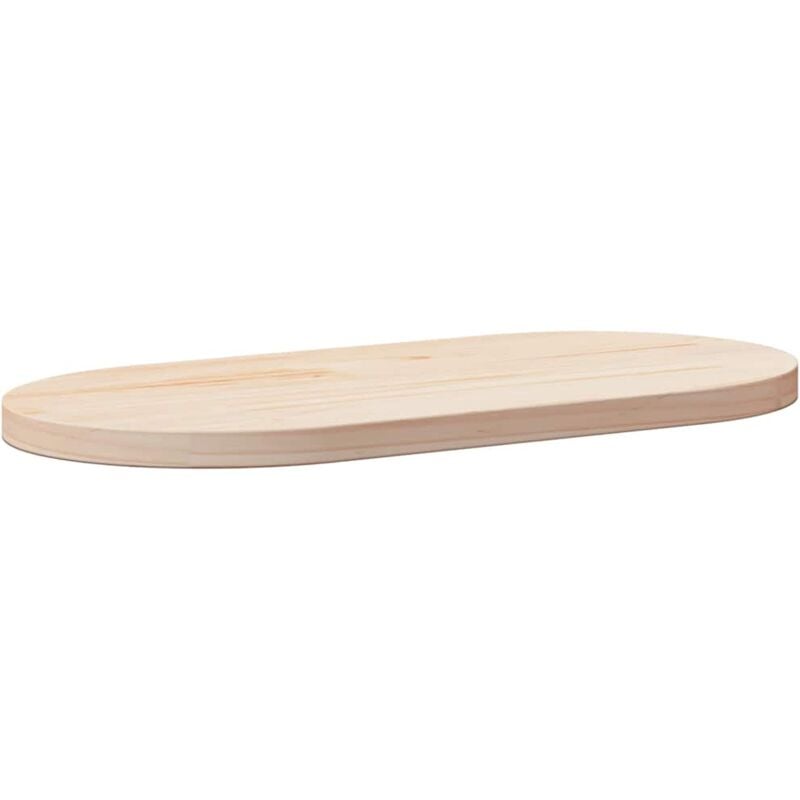 foto del prodotto piano tavolo 70x35x2,5 cm in legno massello di pino ovale vidaxl