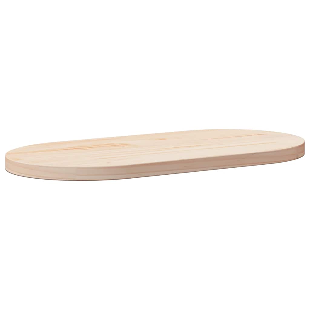 foto del prodotto piano tavolo 70x35x2,5 cm in legno massello di pino ovalecod mxl 96144