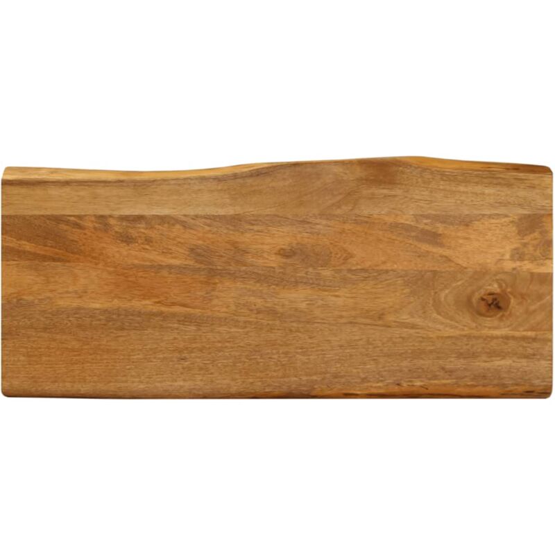 foto del prodotto piano tavolo 80x40x2,5 cm bordi vivi in legno massello di mango vidaxl