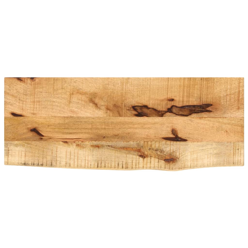 foto del prodotto piano tavolo 80x40x2,5 cm bordi vivi legno di mango grezzo