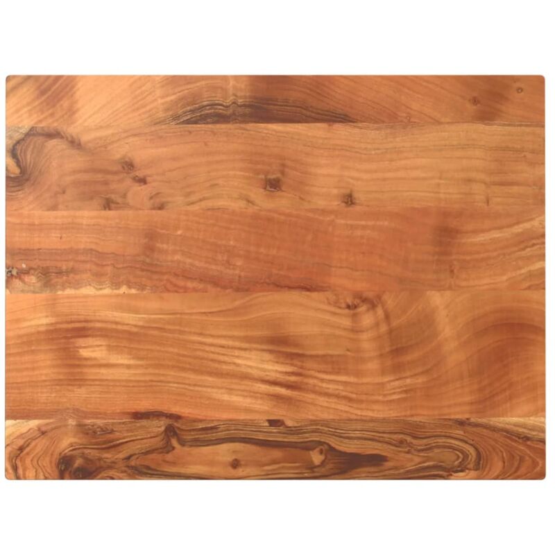 foto del prodotto piano tavolo 80x70x2,5 cm rettangolare legno massello acacia vidaxl