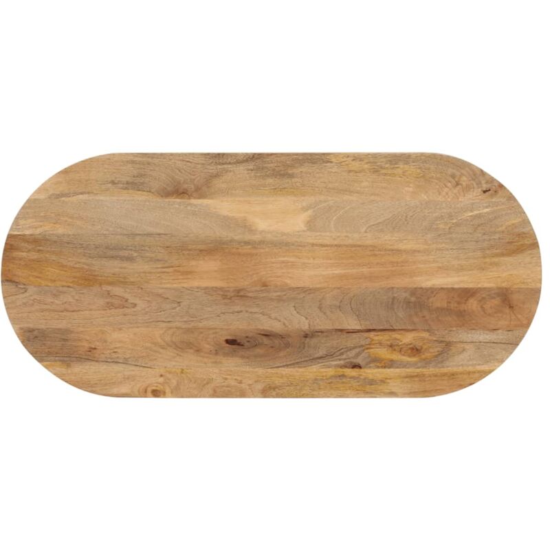 foto del prodotto piano tavolo 90x40x3,8 cm ovale in legno massello di mango vidaxl