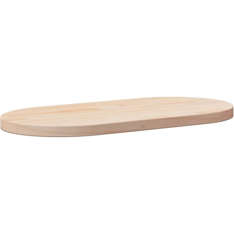 foto del prodotto piano tavolo 90x45x2,5 cm in legno massello di pino ovale vidaxl