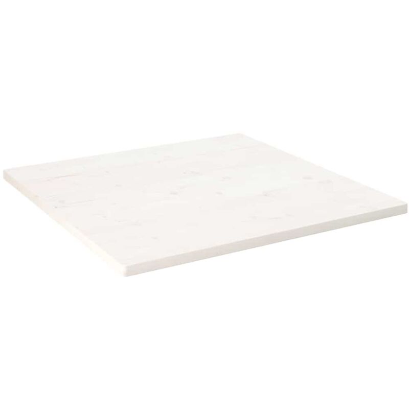 foto del prodotto piano tavolo bianco 80x80x2,5cm legno massello di pino quadrato vidaxl