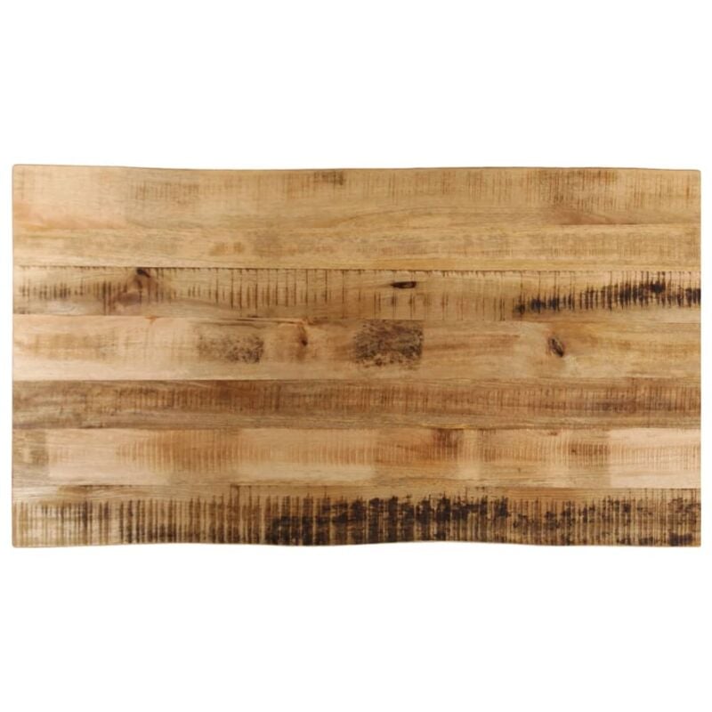 foto del prodotto piano tavolo bordi vivi 100x60x2,5 cm legno di mango grezzo vidaxl