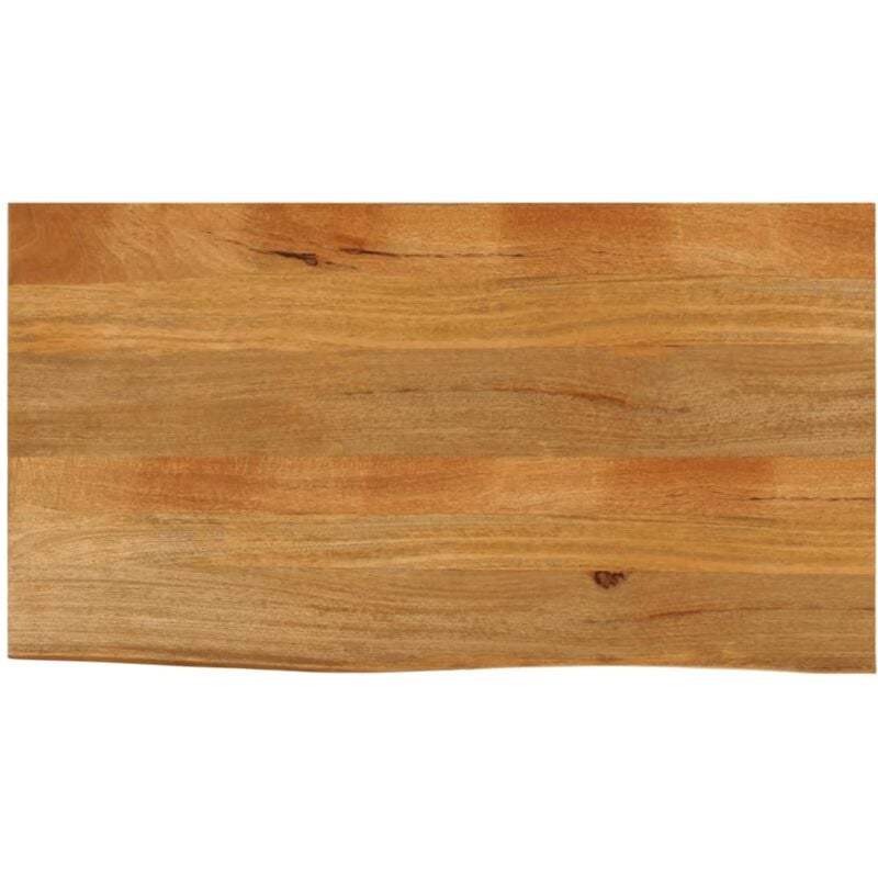 foto del prodotto piano tavolo bordi vivi 100x60x2,5cm in legno massello di mango vidaxl