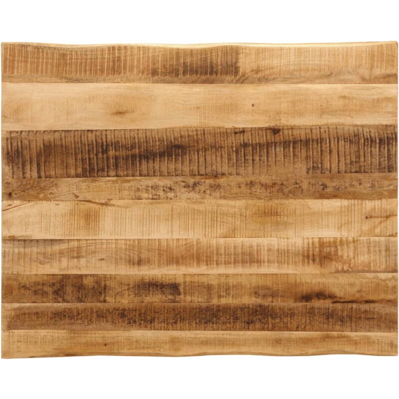 foto del prodotto piano tavolo bordi vivi 100x80x2,5 cm legno di mango grezzo vidaxl