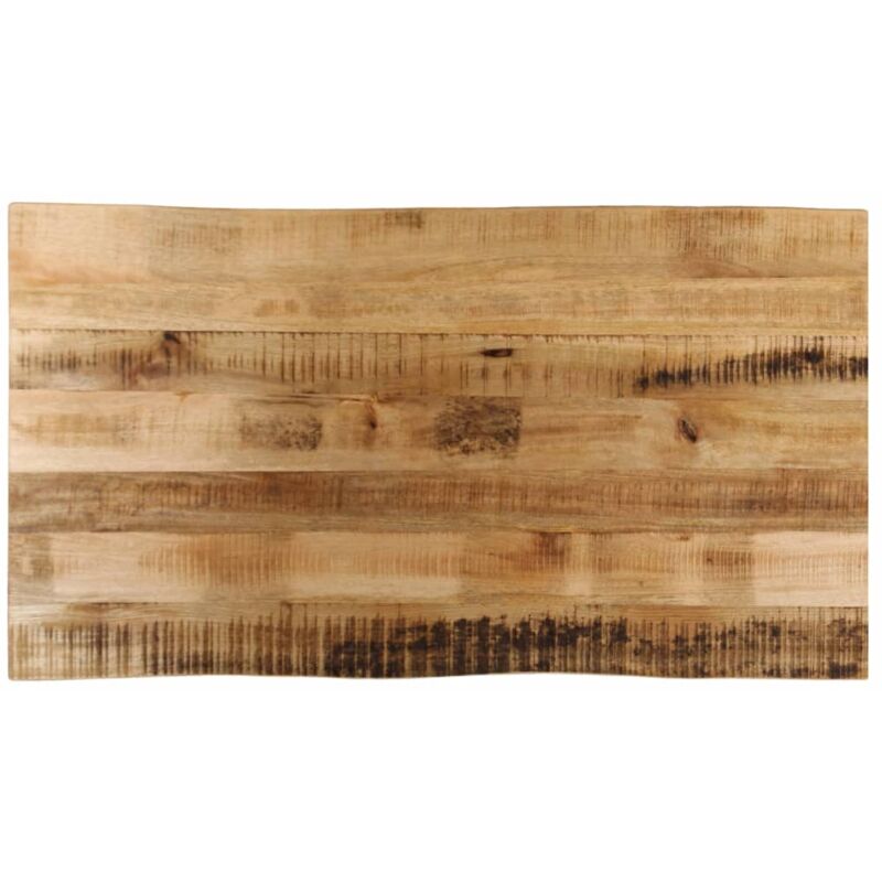 foto del prodotto piano tavolo bordi vivi 110x60x2,5 cm legno di mango grezzo vidaxl
