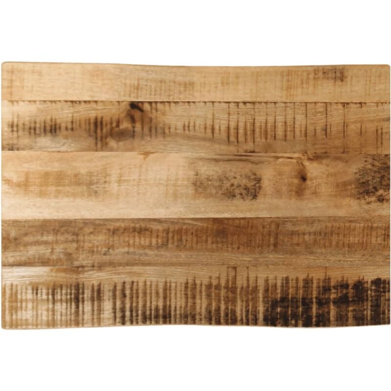 foto del prodotto piano tavolo bordi vivi 70x40x2,5cm legno massello mango grezzo vidaxl