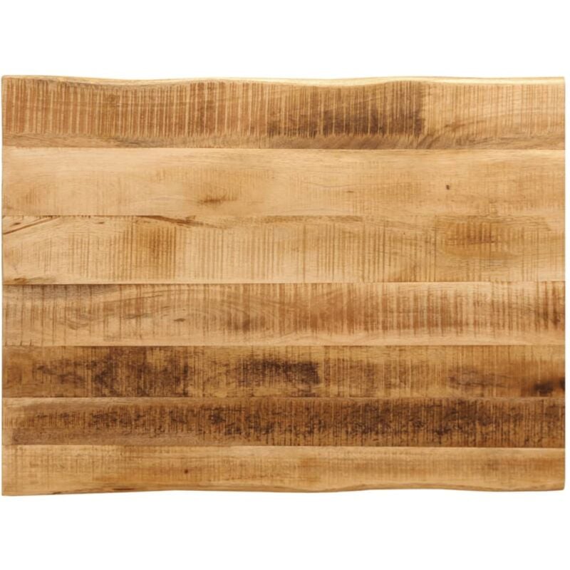foto del prodotto piano tavolo bordi vivi 80x60x3,8cm legno massello mango grezzo vidaxl