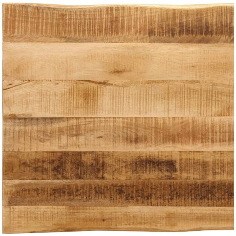 foto del prodotto piano tavolo bordi vivi 80x80x2,5cm legno massello mango grezzo vidaxl