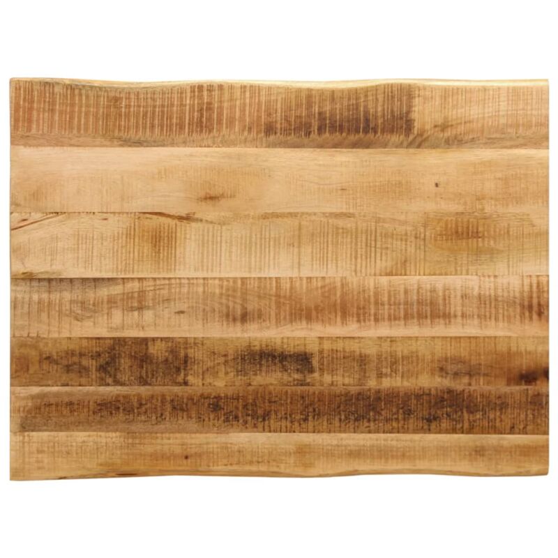 foto del prodotto piano tavolo bordi vivi 90x60x2,5cm legno massello mango grezzo vidaxl