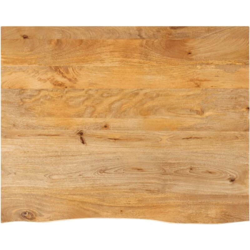 foto del prodotto piano tavolo bordi vivi 90x80x2,5 cm in legno massello di mango vidaxl