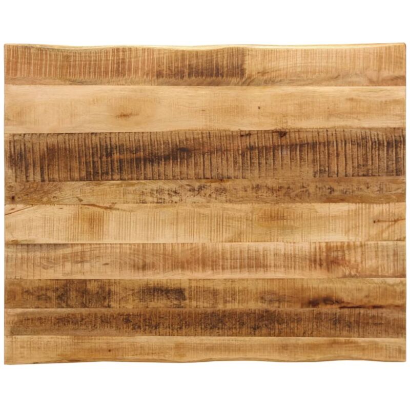 foto del prodotto piano tavolo bordi vivi 90x80x3,8cm legno massello mango grezzo vidaxl