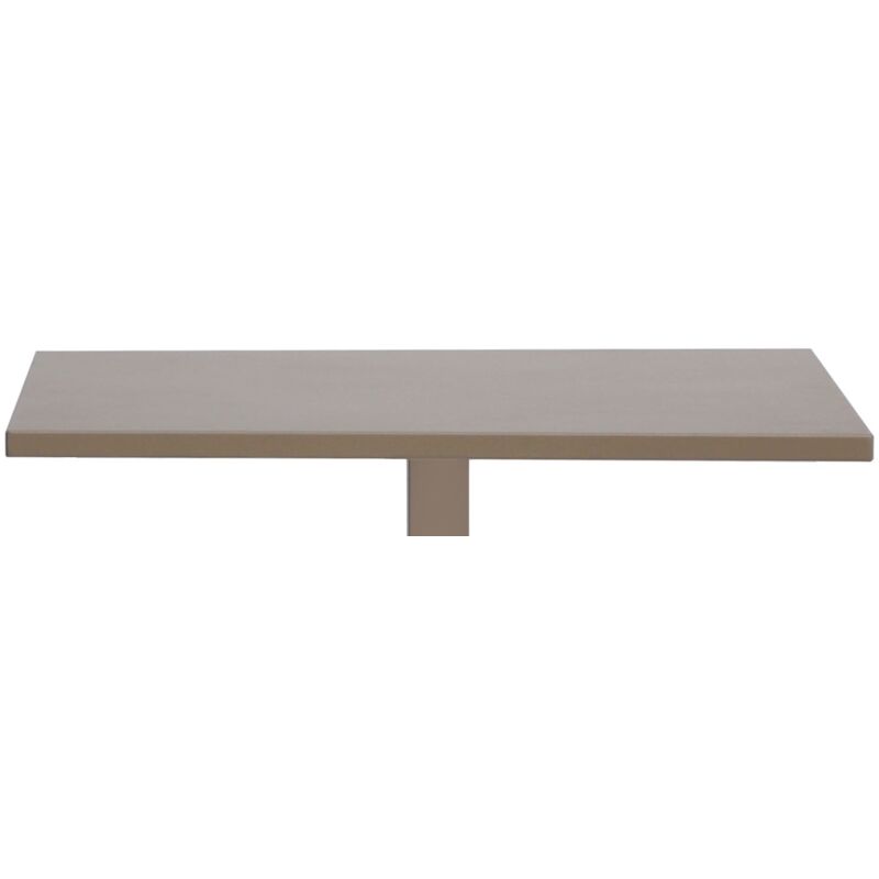 foto del prodotto piano tavolo in alluminio, uso interno ed esterno per bar, ristoranti, 80x80, colore tortora
