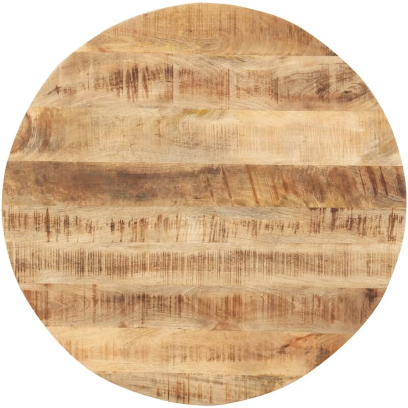 foto del prodotto piano tavolo in legno massello di mango rotondo 15 16 mm 70 cm vidaxl