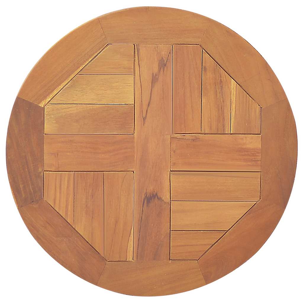 foto del prodotto piano tavolo in legno massello di teak rotondo 2,5 cm 40 cm cod mxl 64338