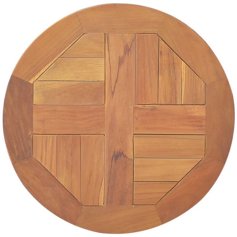 foto del prodotto piano tavolo in legno massello di teak rotondo 2,5 cm 40 cm vidaxl