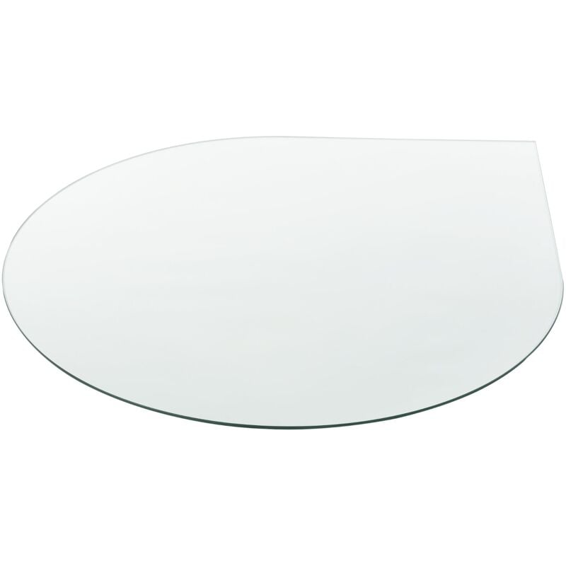 foto del prodotto piano tavolo in vetro esg diametro 90 cm ovale trasparente 030008122