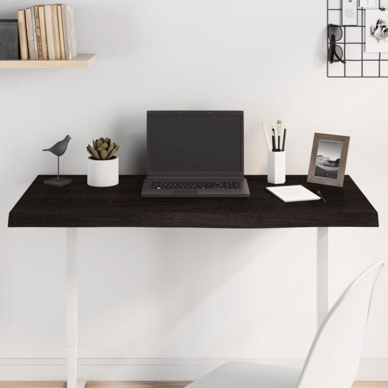 foto del prodotto piano tavolo marrone 100x40x 2 4 cm rovere massello trattato vidaxl