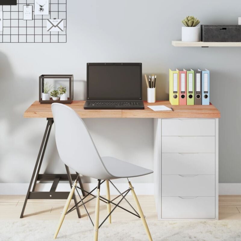 foto del prodotto piano tavolo marrone 120x50x 2 4 cm massello rovere trattato vidaxl