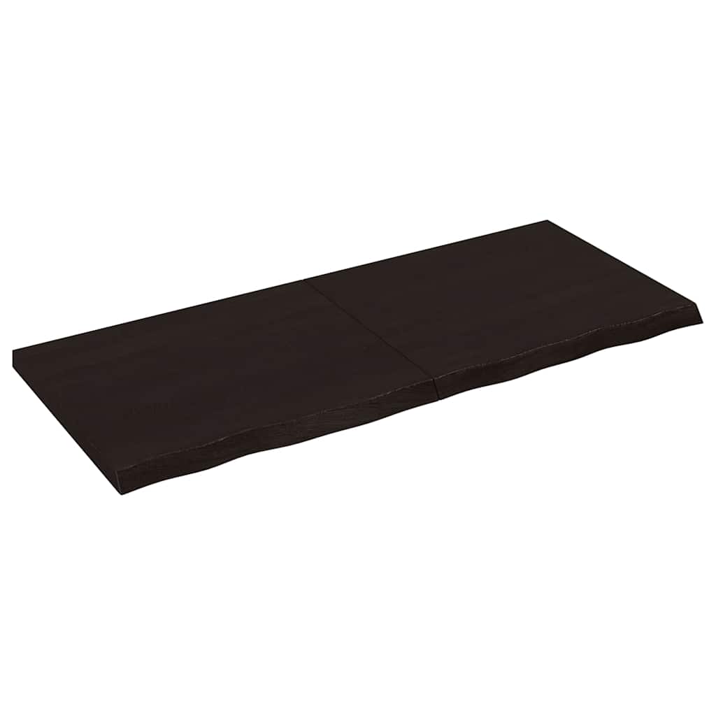 foto del prodotto piano tavolo marrone 120x50x 2 4 cm rovere massello trattato