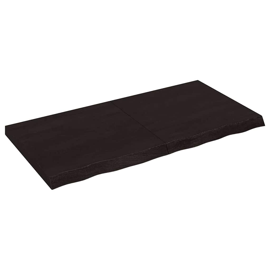 foto del prodotto piano tavolo marrone 120x60x 2 6 cm rovere massello trattatocod mxl 96856